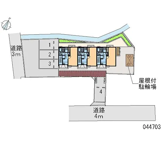 ★手数料０円★狭山市根岸２丁目　月極駐車場（LP）